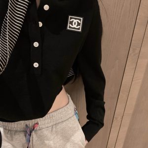 High Quality Chanel Leather Long Sleeves