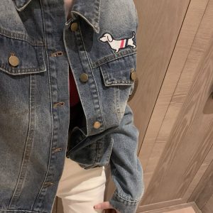 Luxury Designer Thom Browne Denim Outerwear