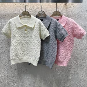 High Quality 1:1 Louis Vuitton Diamond Short Sleeves