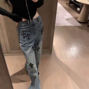 Aaa Chrome Hearts Leather Pants