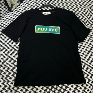 Luxury Aaa Miu Miu Short-Sleeved T-Shirt