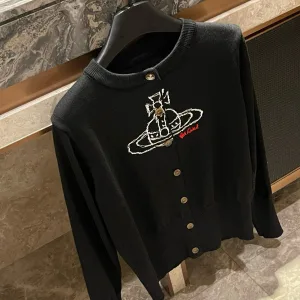 Aaa Vivienne Westwood Wood Long-Sleeved Cardigan