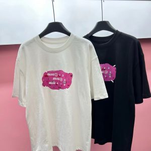 Luxury High Quality Miu Miu Short-Sleeved T-Shirt