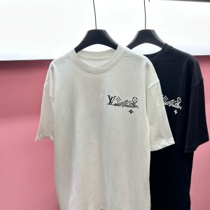 High Quality Louis Vuitton Stone Short-Sleeved T-Shirt
