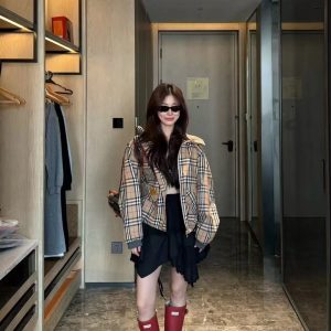 Aaa Luxury Burberry Plaid Coat