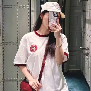 Luxury 1:1 Gucci Short-Sleeved T-Shirt For Spring