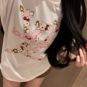 Designer Luxury Louis Vuitton Stone Short-Sleeved T-Shirt