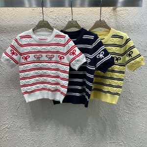 High Quality 1:1 Chanel Jacquard Short Sleeves