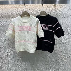 Aaa Fendi Jacquard Short Sleeves