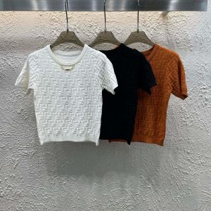 High Quality Aaa Fendi Jacquard Short Sleeves