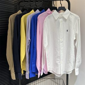 1:1 Luxury Ralph Lauren Linen Long-Sleeved Shirt