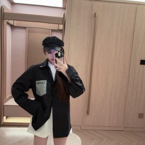 Aaa Chanel Stone Long-Sleeved Shirt