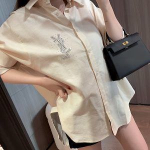 High Quality Aaa Saint Laurent Stone Long-Sleeved Shirt