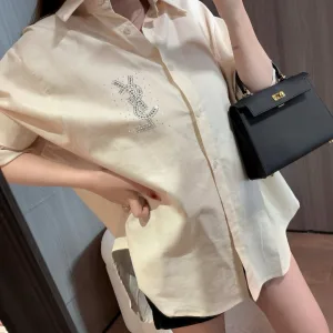 High Quality Aaa Saint Laurent Stone Long-Sleeved Shirt