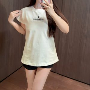 Aaa Designer Saint Laurent Short-Sleeved T-Shirt