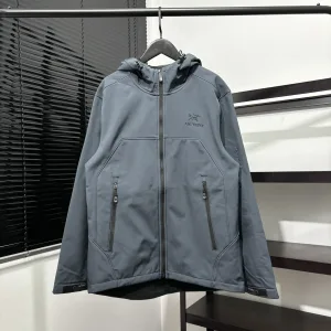 High Quality AAA Archaeopteryx Outerwear Red Polyester Nylon Fleece Air Layer Autumn Winter Fabric Embroidery