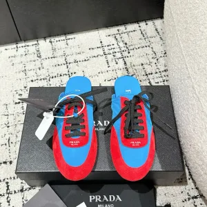 Reps Prada Running Shoes Nylon Sheepskin Suede Spring Early