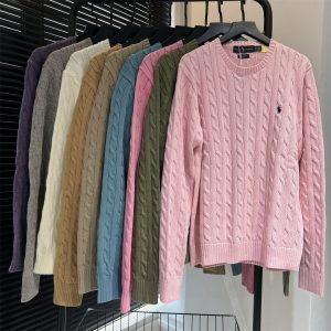 Aaa Ralph Lauren Ivory Long-Sleeved Sweater