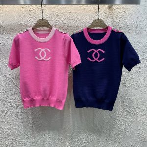 Designer High Quality Chanel Jacquard Short Sleeves