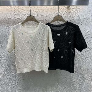Luxury Chanel Stone Short Sleeves