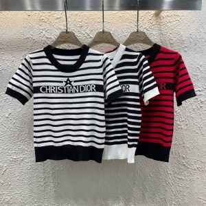 Luxury Dior Jacquard Short Sleeves