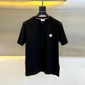 Luxury Monk Short-Sleeved T-Shirt Ash Cotton Pure Fleece Easy To Match Spring Summer 3D Logo