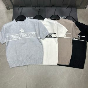 Aaa Luxury Dior Jacquard Short Sleeves