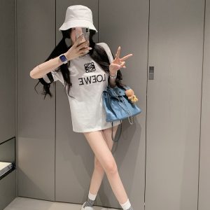 High Quality Loewe Cotton Short-Sleeved Shirts
