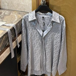 High Quality Luxury Fendi Jacquard Shirt