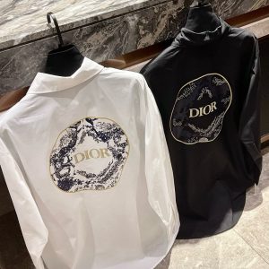 Luxury Dior Stone Long-Sleeved Shirt