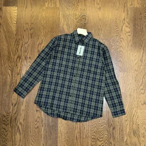 Designer Balenciaga Long-Sleeved Shirts Red Cotton Down Plain Weave Streetwear