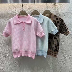 1:1 Fendi Jacquard Short Sleeves