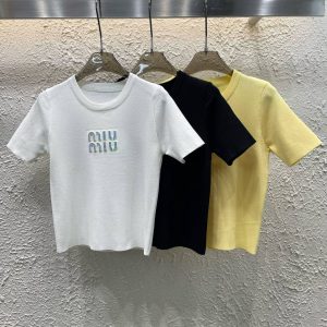 Luxury Miu Miu Short Sleeves