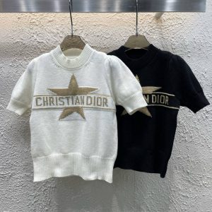 Designer Dior Jacquard Short Sleeves
