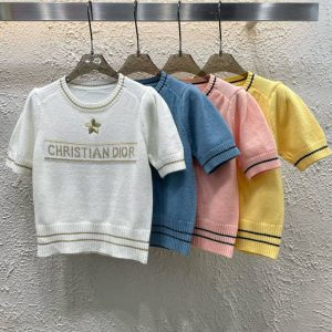 Aaa Dior Jacquard Short Sleeves