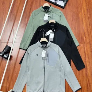 Reps High Quality Lululemon Hoodies Green Quick-Drying Outdoor Windproof Spring Summer