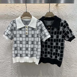 Aaa Chanel Gold Short Sleeves