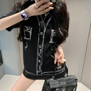 Luxury Fendi Cotton Short Sleeves
