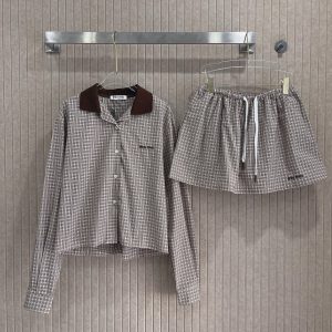 Luxury Miu Miu Long-Sleeved Shirt