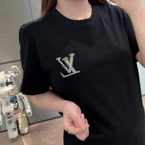 Luxury Louis Vuitton Stone Short-Sleeved T-Shirt