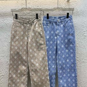 Luxury Aaa Louis Vuitton Jacquard Pants