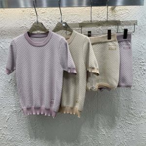 High Quality Fendi Jacquard Short-Sleeved Shirts