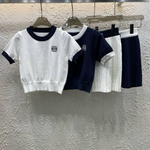 Luxury 1:1 Loewe Jacquard Short-Sleeved Shirt