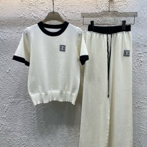 High Quality 1:1 Chanel Leather Short-Sleeved Shirt