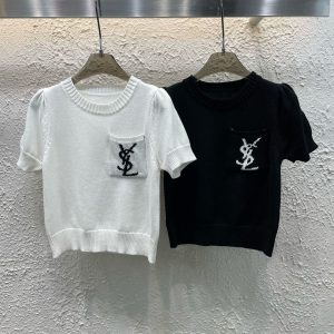 Aaa Saint Laurent Jacquard Short Sleeves
