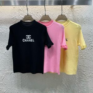 Designer High Quality Chanel Jacquard Short Sleeves