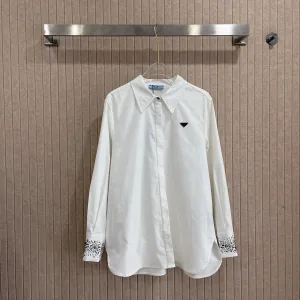 Designer Prada Stone Long-Sleeved Shirt