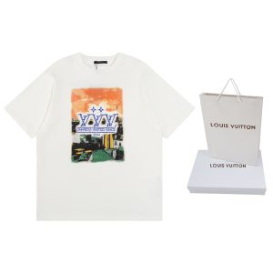 High Quality Louis Vuitton Cotton Short-Sleeved T-Shirt