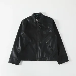 Super Clone High Quality Carhartt Coat Red Pu Leather Old Style Slim Fit