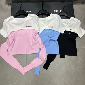 Luxury Aaa Miu Miu Short Sleeves